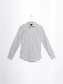 Рубашки H&M модель 0426434_синій з білим Фото