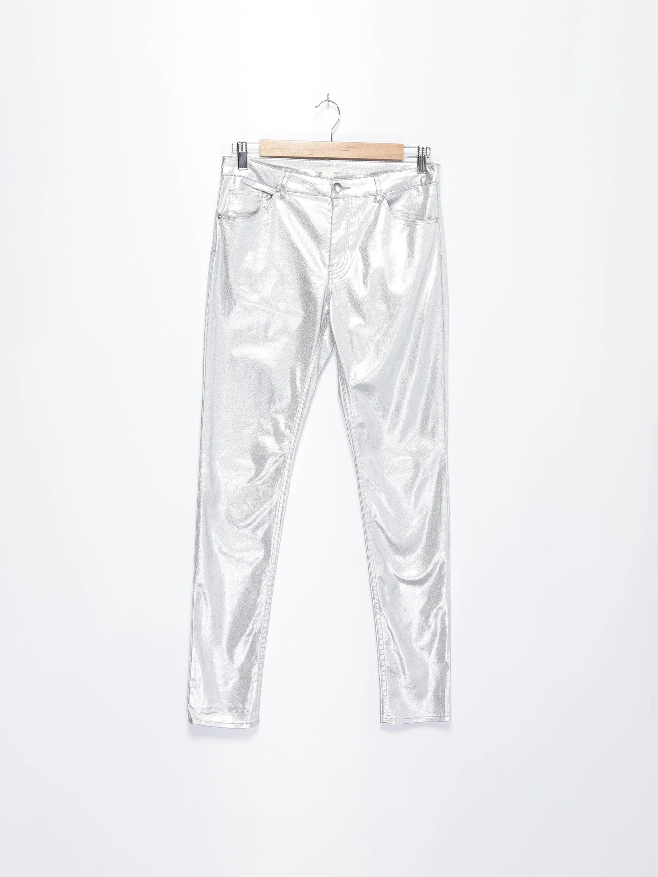 Брюки H&M модель 0428517_срібний Фото