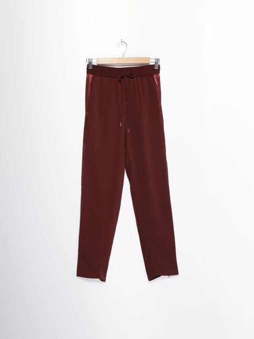 Брюки H&M модель 0429447_бордовий Фото