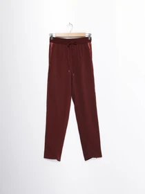 Брюки H&M модель 0429447_бордовий Фото