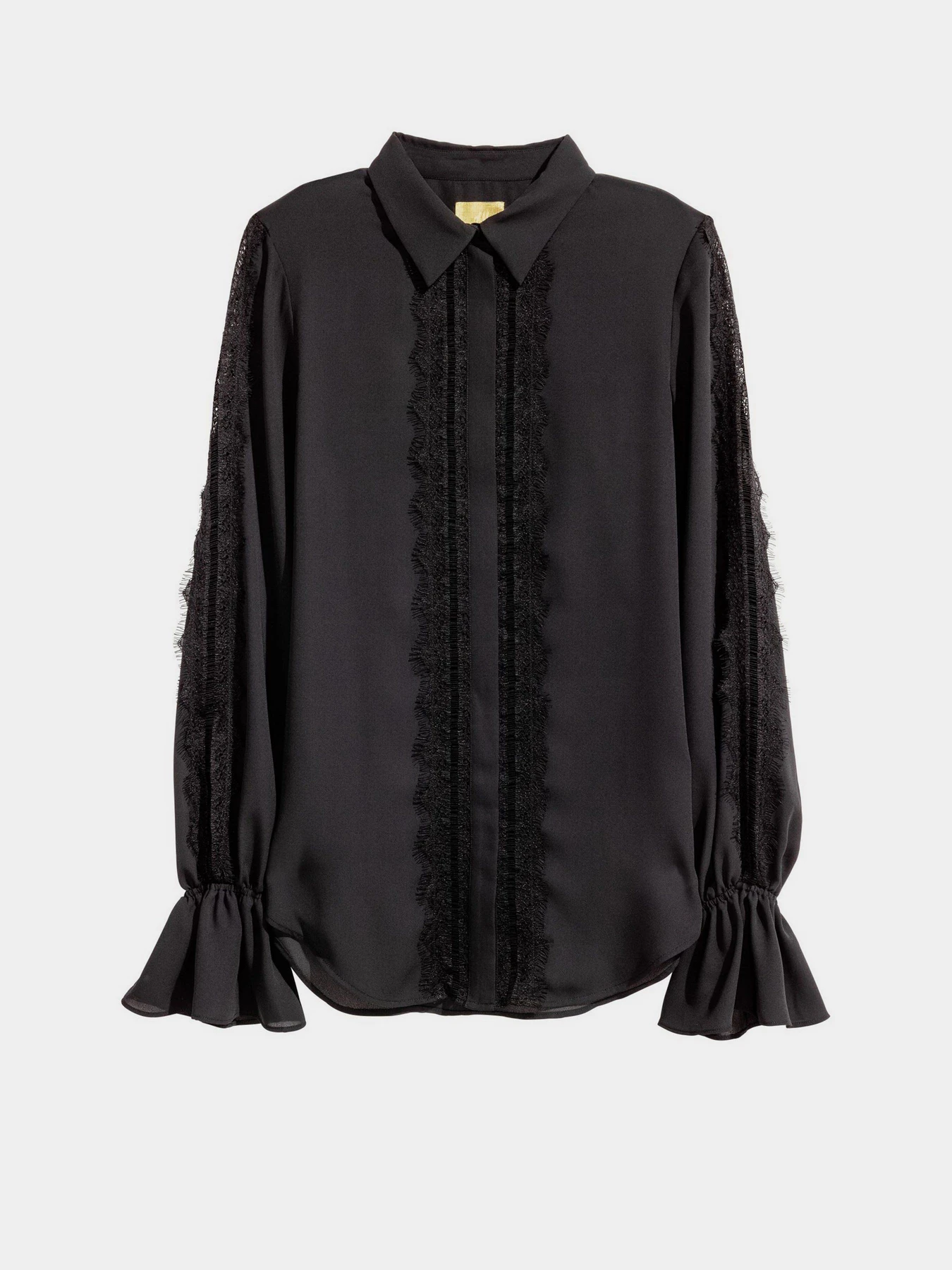Рубашки H&M модель 0437741_чорний Фото