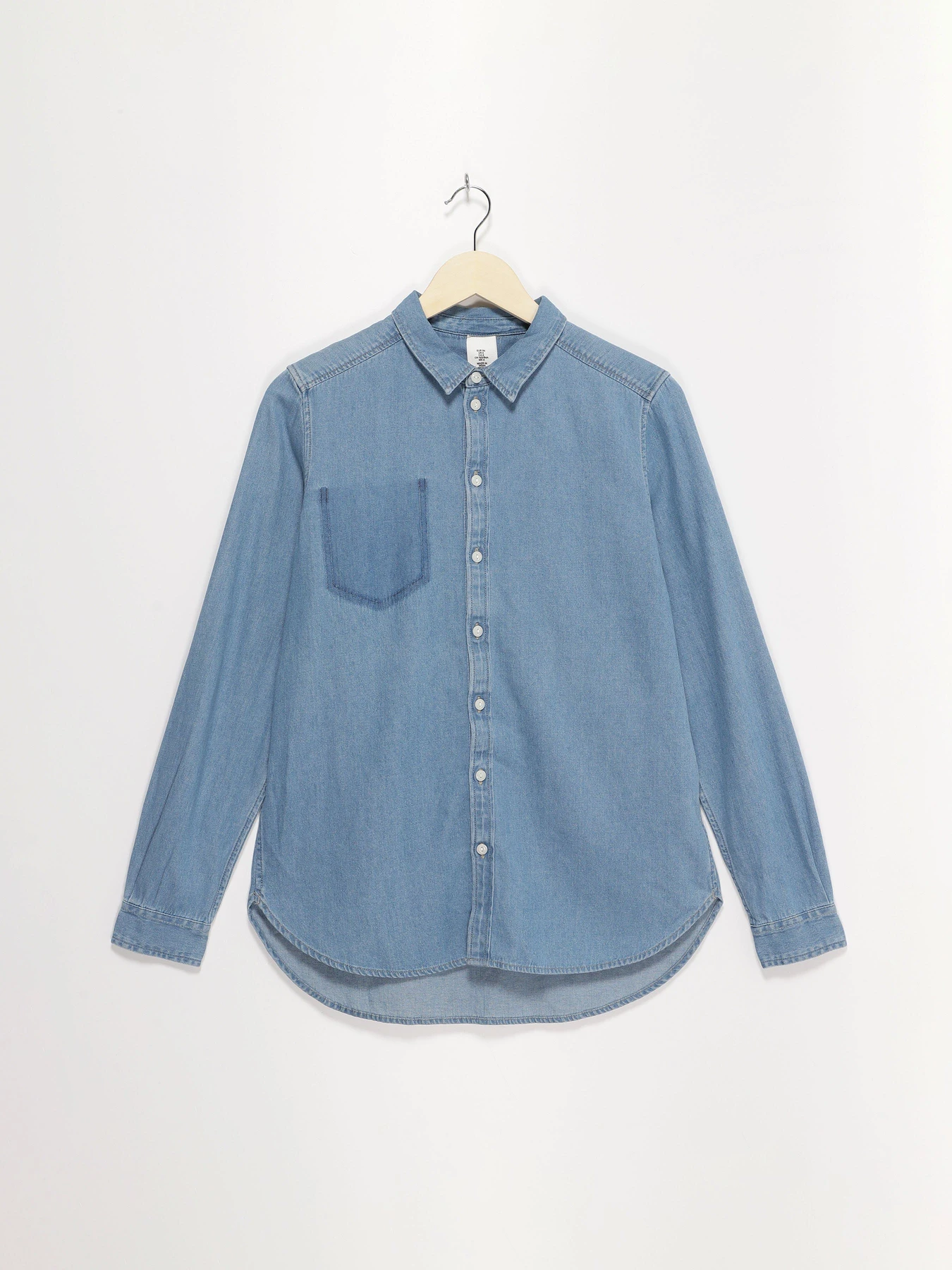 Рубашки H&M модель 0445885_синій Фото