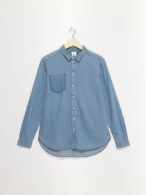 Рубашки H&M модель 0445885_синій Фото