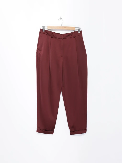 Брюки H&M модель 0449923_т.бордовий Фото