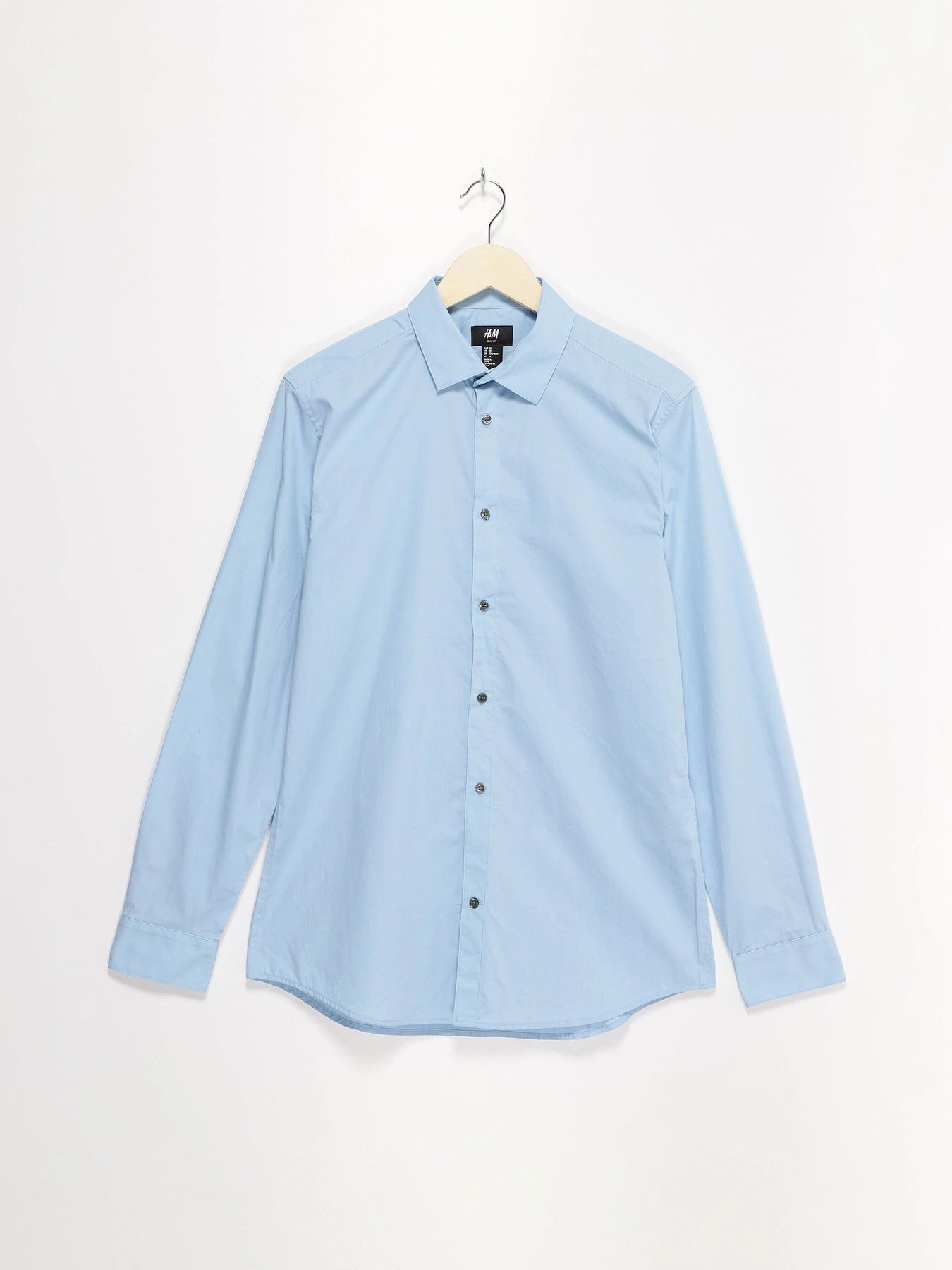 Рубашки H&M модель 0452244_блакитний Рубашки H&M модель 0452244_блакитний Фото