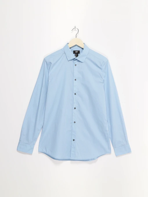 Рубашки H&M модель 0452244_блакитний Фото