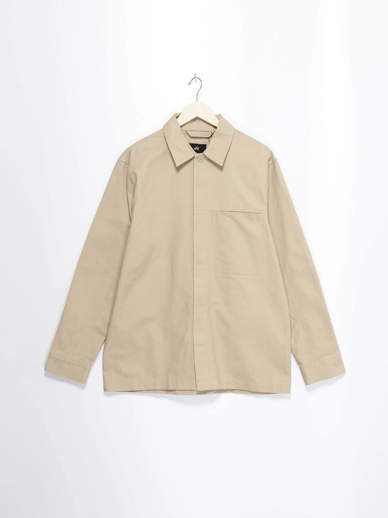 Рубашки H&M модель 0453233_бежевий Рубашки H&M модель 0453233_бежевий Фото