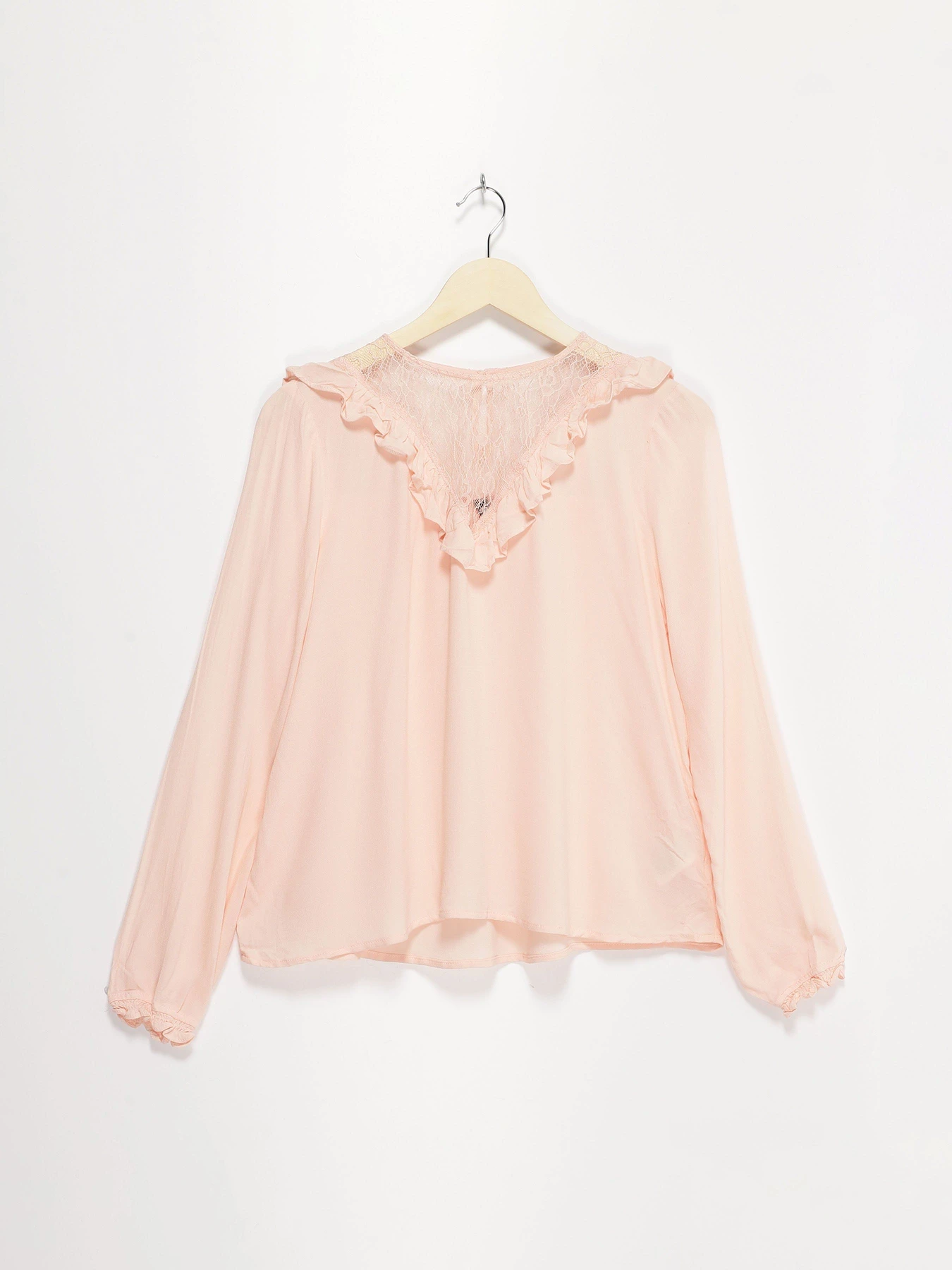 Рубашки H&M модель 0457446_персиковий Рубашки H&M модель 0457446_персиковий Фото