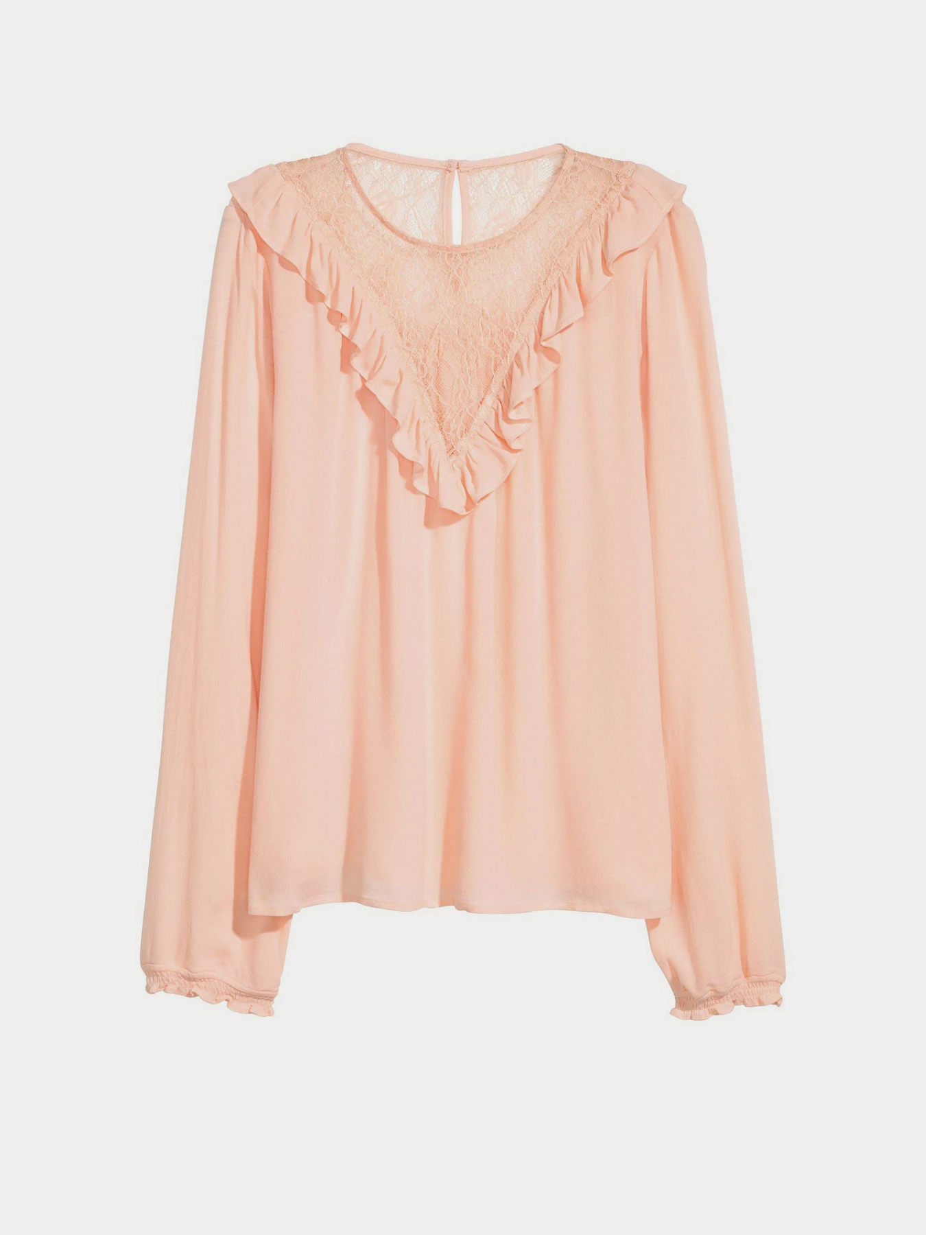 Рубашки H&M модель 0457449_с.персиковий Рубашки H&M модель 0457449_с.персиковий Фото