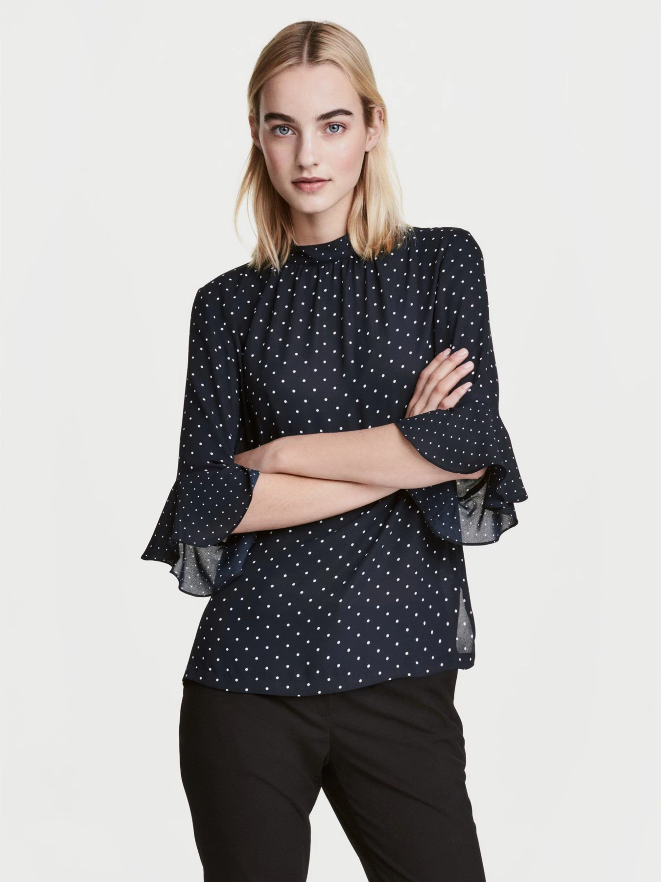 Рубашки H&M модель 0471976_т.синій з білим Фото