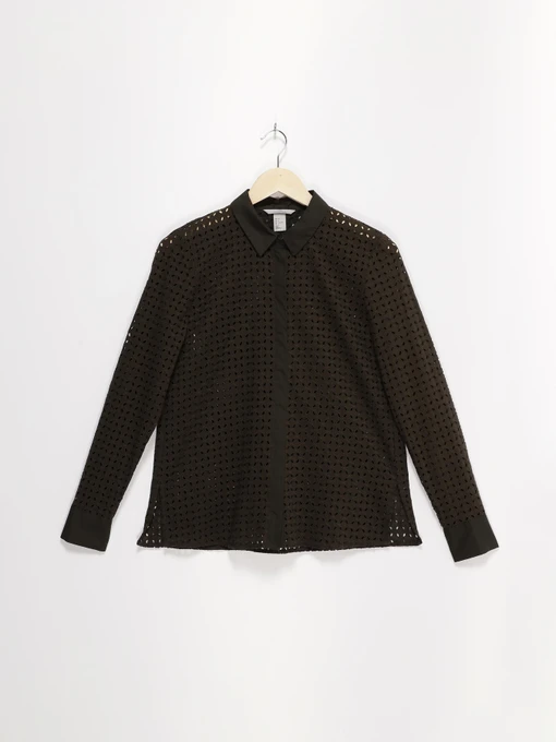 Рубашки H&M модель 0472944_хакі Фото