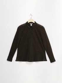 Рубашки H&M модель 0472944_хакі Фото