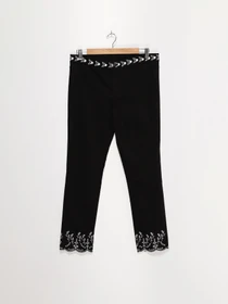 Брюки H&M модель 0476558_чорний Фото
