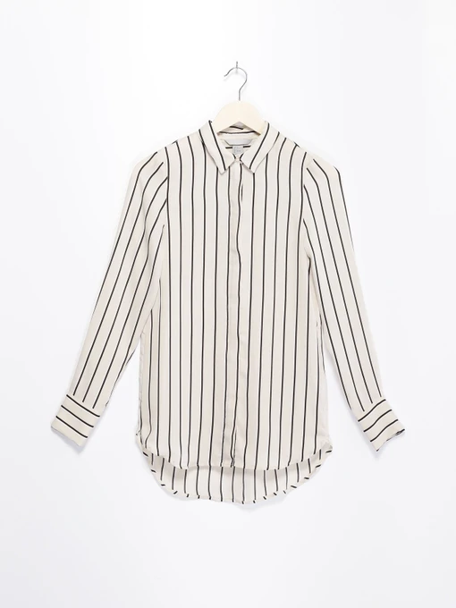 Рубашки H&M модель 0478125_бежевий комб. Фото