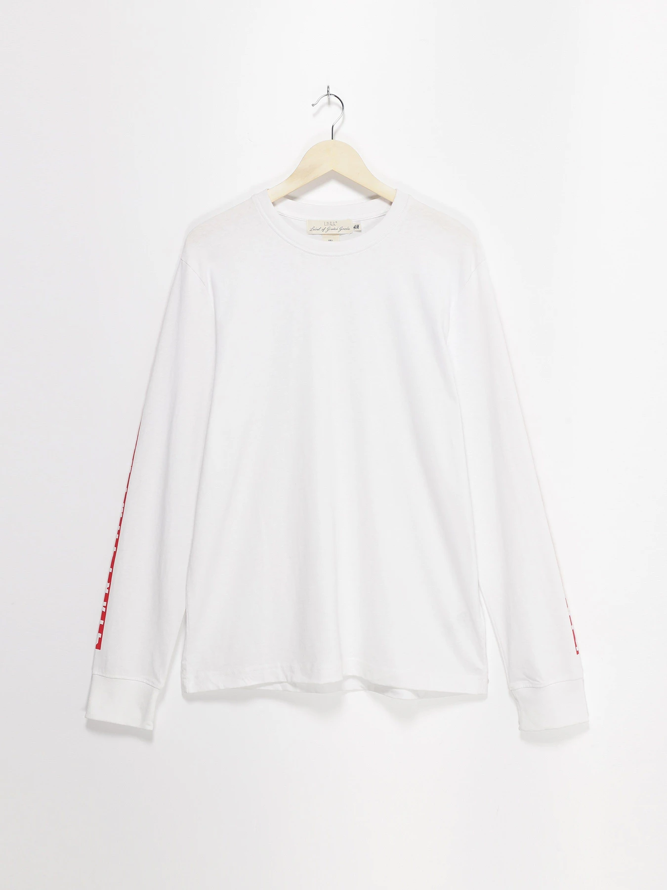 Худі та світшоти H&M модель 0478832_білий з червоним Худі та світшоти H&M модель 0478832_білий з червоним Фото