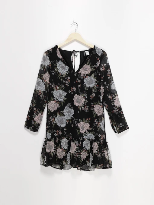 Платья H&M модель 0489119_чорний комб. Фото