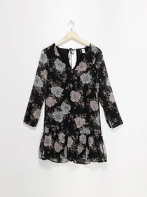 Платья H&M модель 0489119_чорний комб. Фото