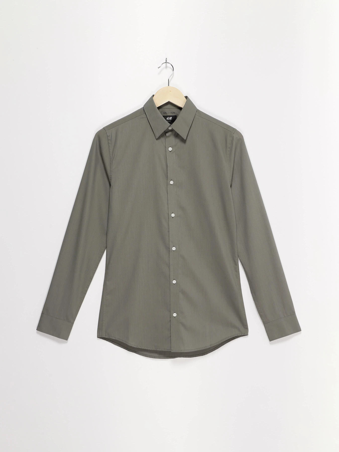 Сорочки H&M модель 0501616_хакі Сорочки H&M модель 0501616_хакі Фото