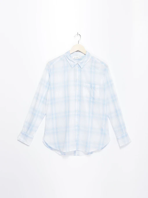 Рубашки H&M модель 0508691_с.блакитний комб. Фото