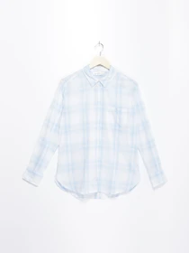Рубашки H&M модель 0508691_с.блакитний комб. Фото