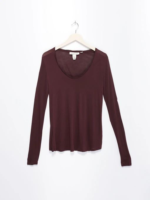 Худи и свитшоты H&M модель 0536970_бордовий Фото