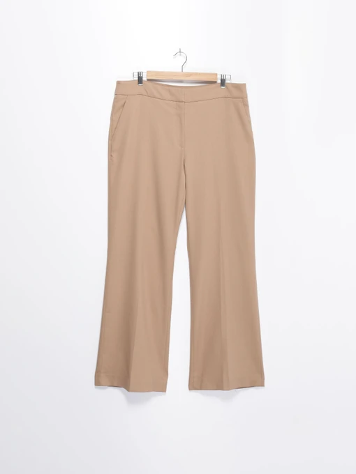 Брюки H&M модель 0543729_бежевий Фото