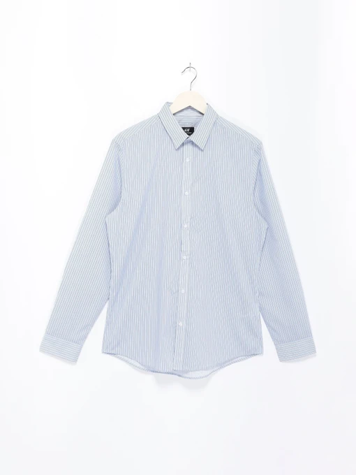 Рубашки H&M модель 0551989_синій комб. Фото