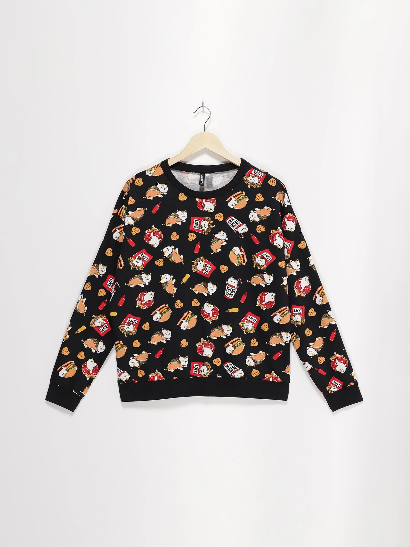 Худі та світшоти H&M модель 0570474_чорний комб. Фото