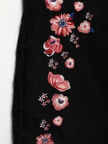 Юбки H&M модель 0576416_чорний комб. Фото