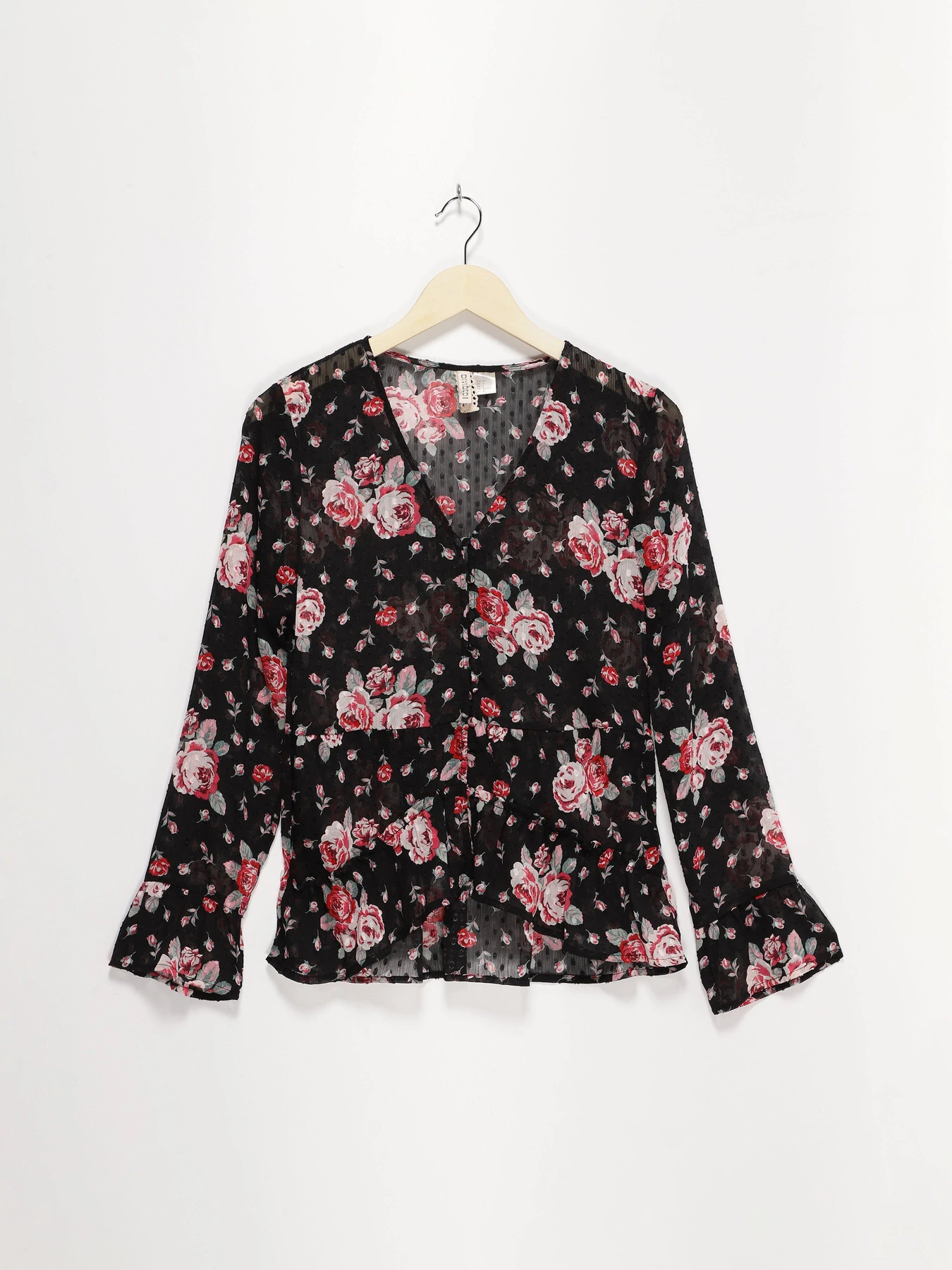Рубашки H&M модель 0579535_чорний комб. Фото