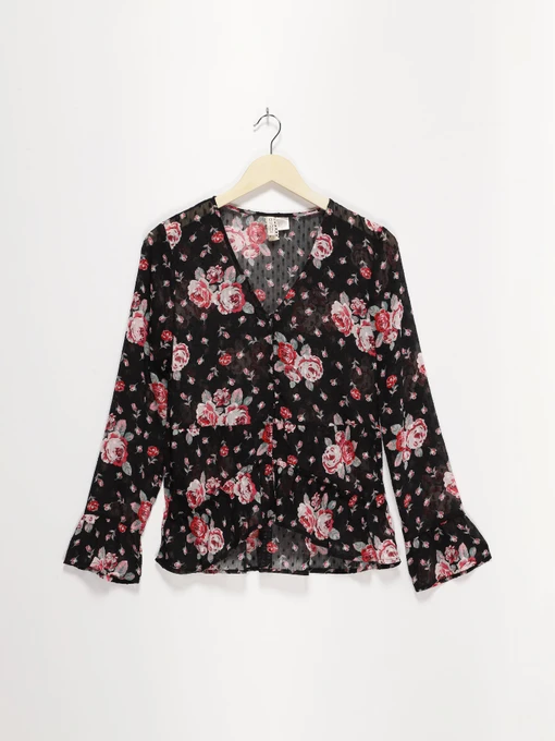 Рубашки H&M модель 0579535_чорний комб. Фото