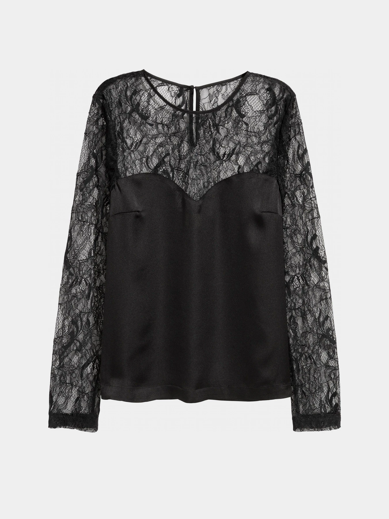 Рубашки H&M модель 0585656_чорний Фото