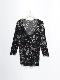 Рубашки H&M модель 0586664_чорний комб. Фото
