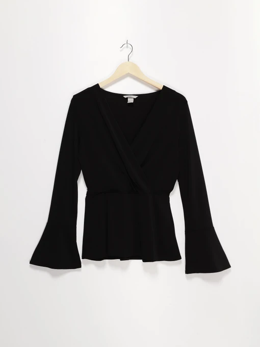 Рубашки H&M модель 0594569_чорний Фото