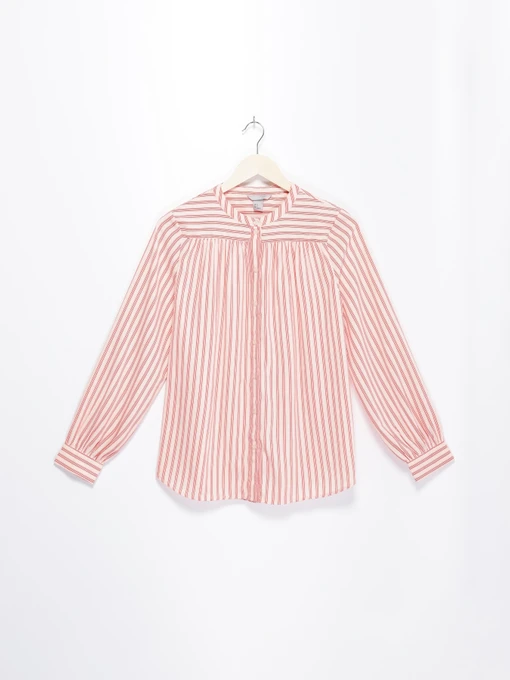 Рубашки H&M модель 0595366_кремовий з червоним Фото