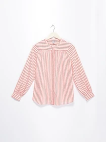 Рубашки H&M модель 0595366_кремовий з червоним Фото