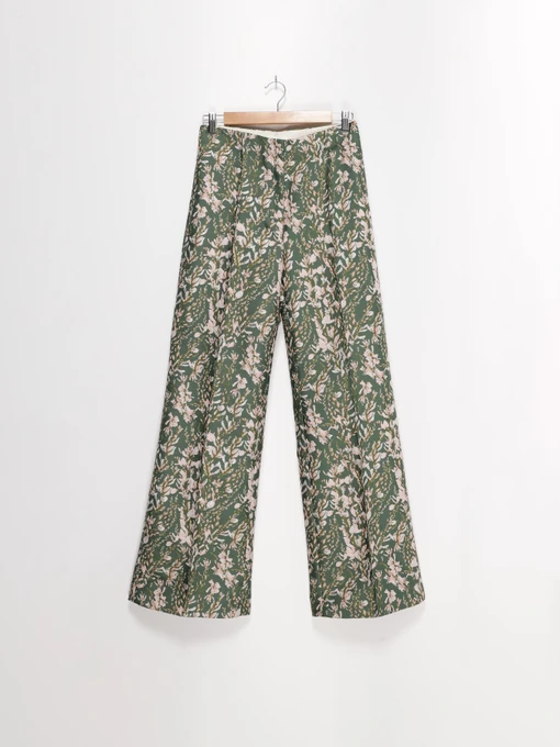 Брюки H&M модель 0613533_зелений комб. Фото