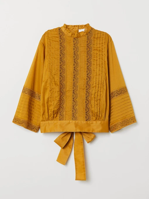 Рубашки H&M модель 0685196_гірчичний Фото