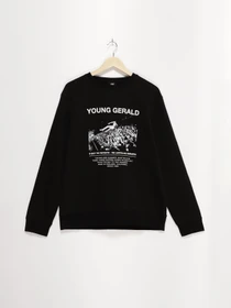 Худі та світшоти H&M модель 0623336_чорний з білим Фото
