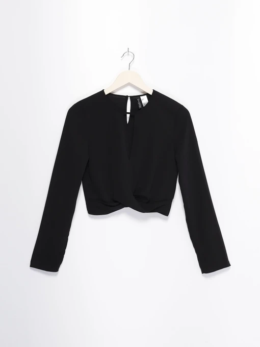 Рубашки H&M модель 0630696_чорний Фото