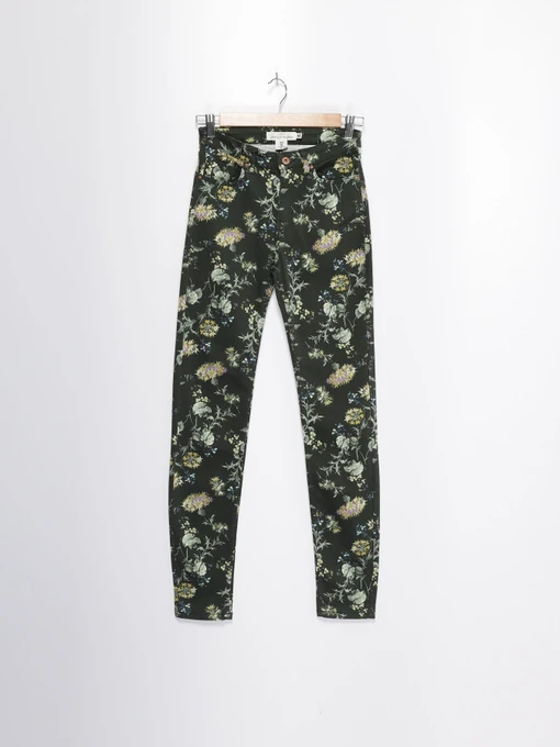 Брюки H&M модель 0632637_зелений комб. Фото