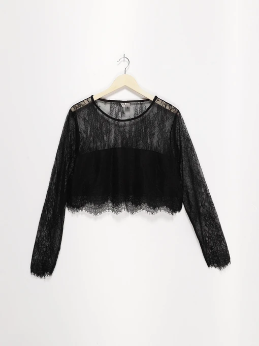 Сорочки H&M модель 0633984_чорний Фото