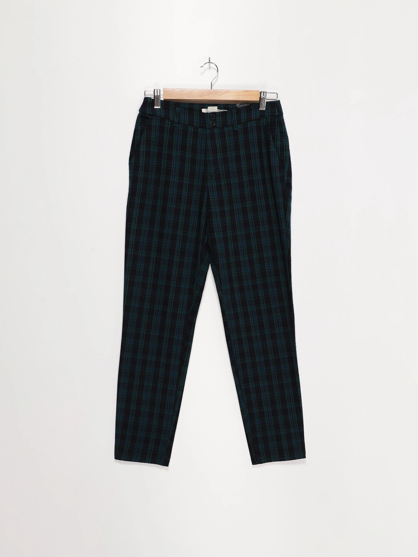 Брюки H&M модель 0658978_зелений комб. Фото