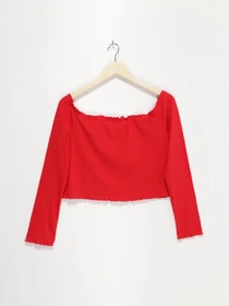 Футболки і поло H&M модель 0659832_червоний Фото