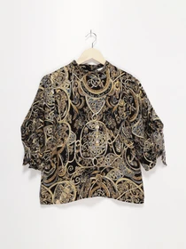Рубашки H&M модель 0667509_чорний комб. Фото
