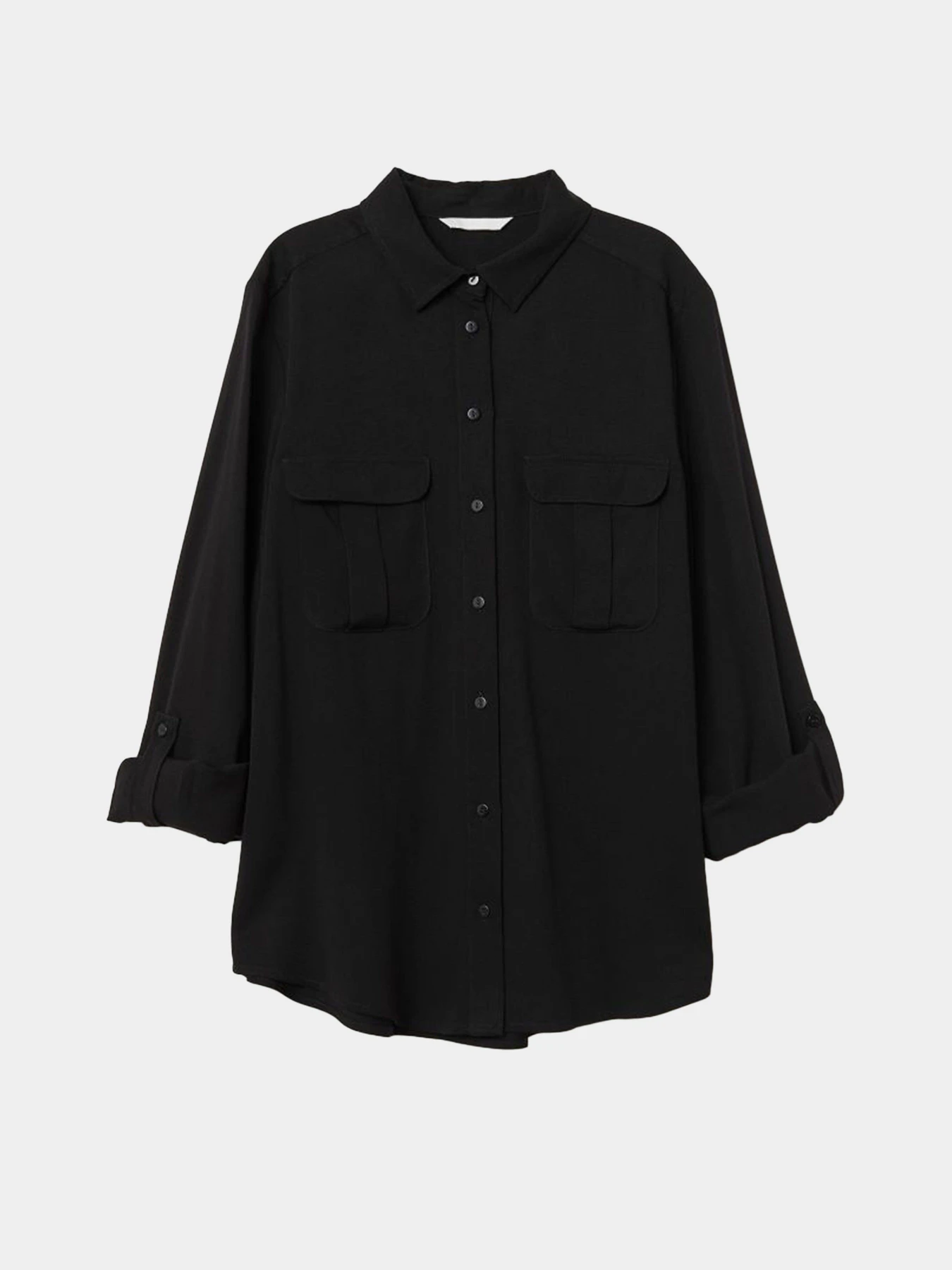 Рубашки H&M модель 0704611_чорний Фото