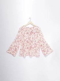 Рубашки H&M модель 0687304_молочний з червоним Фото