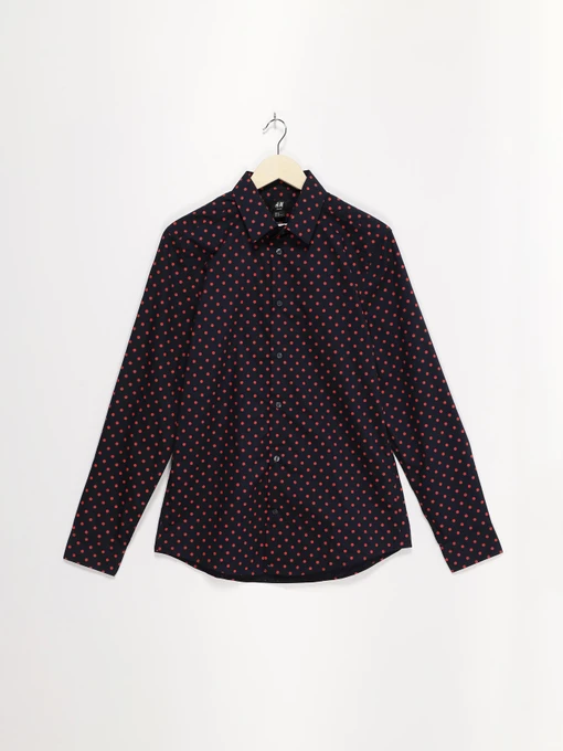 Рубашки H&M модель 0706499_т.синій з червоним Фото