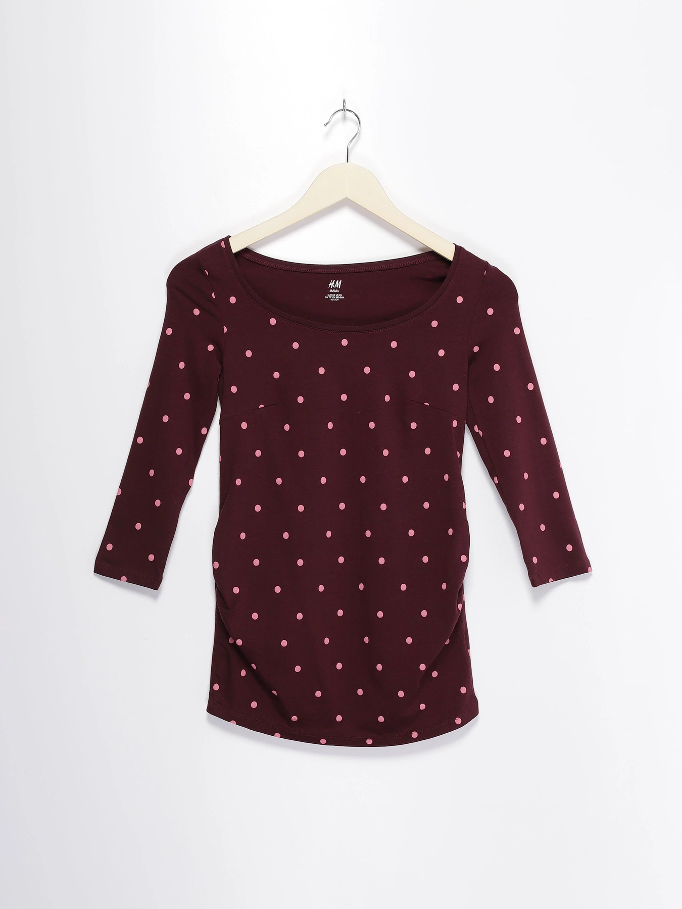 Худи и свитшоты H&M модель 0707772_т.бордовий з рожевим Фото
