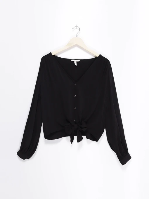 Рубашки H&M модель 0762212_чорний Фото